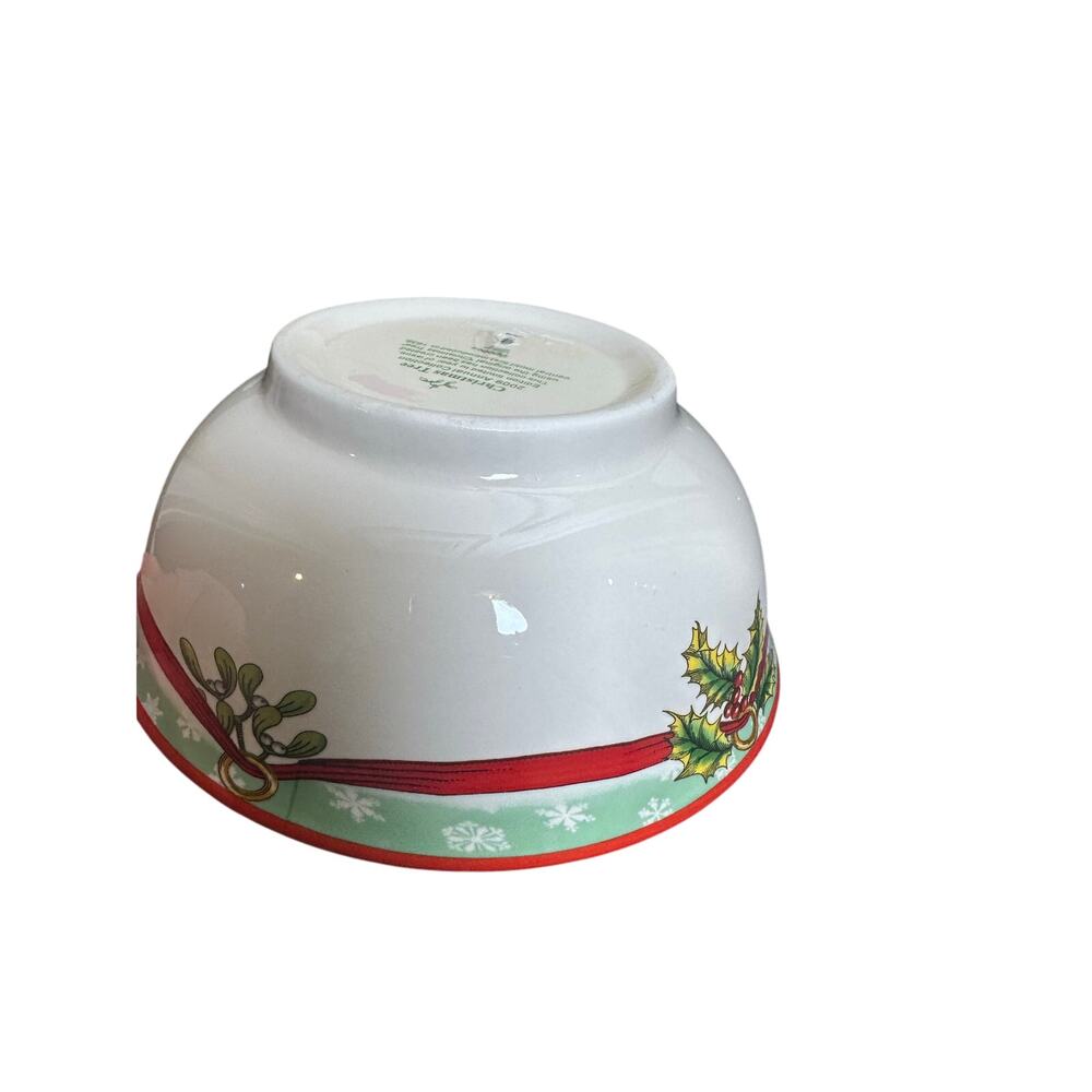 Spode Christmas Tree 2009 Annual Collection 6" Candy Bowl In Box-Cracked - Picture 8 of 13